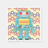 Serviette En Papier Robot Themed Party (Devant)