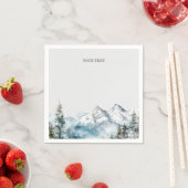 Serviette En Papier Roche rustique (En situation)