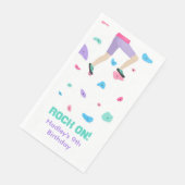 Serviette En Papier Rocher coloré Escalade Party Napkins (Coin)