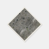 Serviette En Papier Rocher de granit naturel avec mousse verte (Coin)