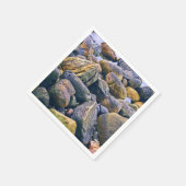 Serviette En Papier Rochers colorés (Coin)