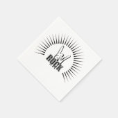 Serviette En Papier Rock (Coin)