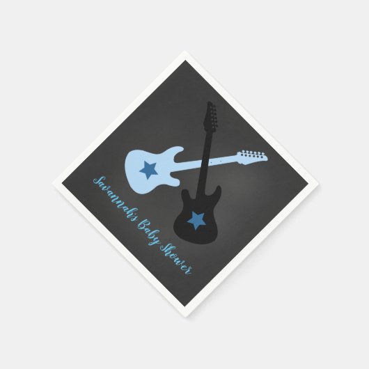 Serviette En Papier Rock a Bye Rockstar Rock Star Napkins (Coin)