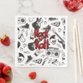 Serviette En Papier Rock N Roll (En situation)