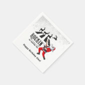 Serviette En Papier Rock N Roll Père Noël Rockin' Anniversaire Noël (Coin)