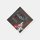 Serviette En Papier Rock N Roll Star Grunge fête d'anniversaire (Coin)