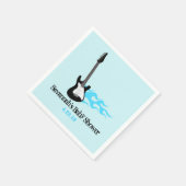 Serviette En Papier Rock Star Baby Custom Party Napkin (Coin)