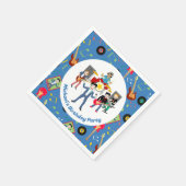 Serviette En Papier Rock Star Boys Band Anniversaire