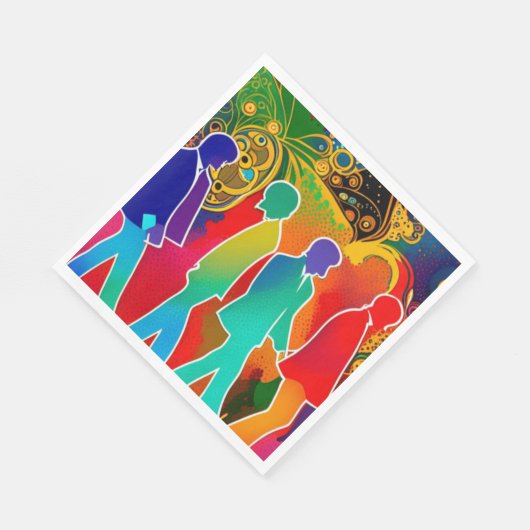 Serviette En Papier Rock Stars (Coin)