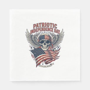 Serviette En Papier Rocker du bandana patriotique Méta musique Old Glo