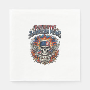 Serviette En Papier Rocker du bandana patriotique Méta musique Old Glo