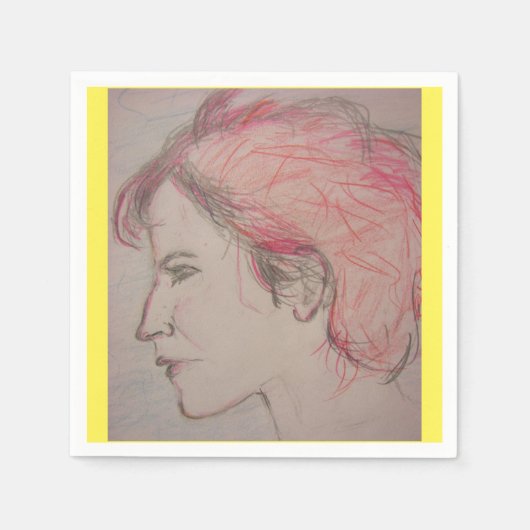 Serviette En Papier Rocker Girl (Devant)