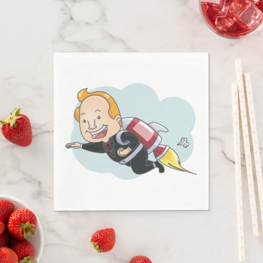 Serviette En Papier Rocket Man (En situation)