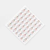 Serviette En Papier Rocket Spacship Lancement Nom personnalisé Anniver (Coin)