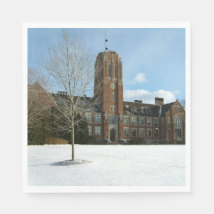 Serviette En Papier Rockwell en hiver au Grove City College