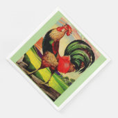 Serviette En Papier Rocky the Handsome Rooster (Coin)