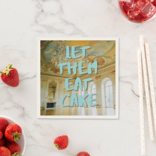 Serviette En Papier Rococo fête d'anniversaire Marie Antoinette Bold B (En situation)