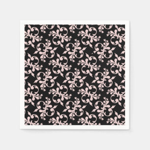 Serviette En Papier Rococo rose ornement Motif serviettes