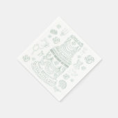 Serviette En Papier Rococo Soft Renaissance Coquette Party (Coin)
