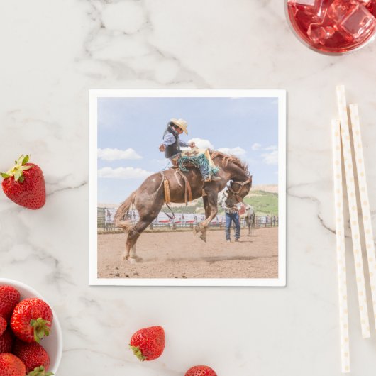 Serviette En Papier Rodeo cowboy western print serviettes (En situation)