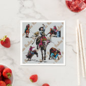 Serviette En Papier Rodeo Party Napkins (En situation)