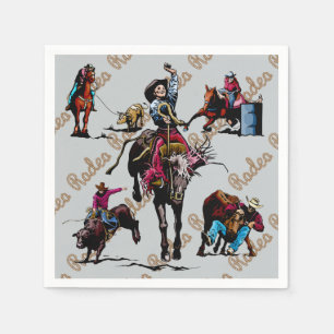 Serviette En Papier Rodeo Party Napkins