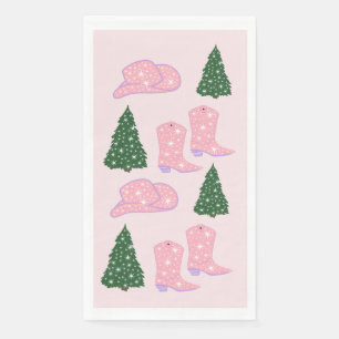 Serviette En Papier Rodéo Rodéo Rodéo Casquette Arbre de Noël