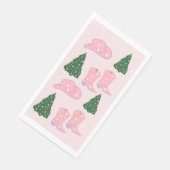 Serviette En Papier Rodéo Rodéo Rodéo Casquette Arbre de Noël (Coin)