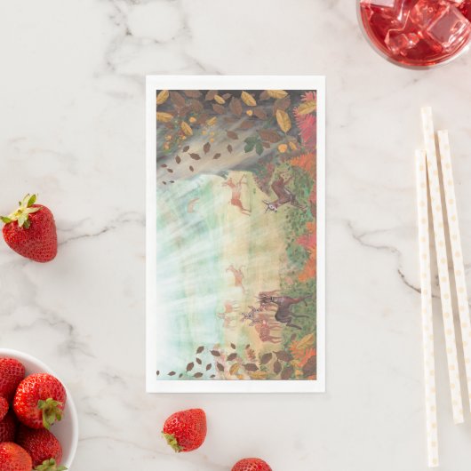 Serviette En Papier Roe Deer Capreolus capreolus dans la lumière du so (En situation)