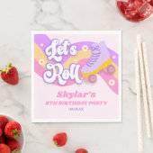 Serviette En Papier Roll Roller Patinage Patinage Anniversaire (En situation)