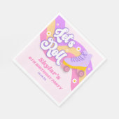 Serviette En Papier Roll Roller Patinage Patinage Anniversaire (Coin)