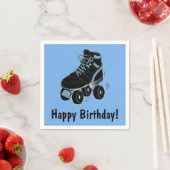 Serviette En Papier Roller Skate Joyeux Anniversaire (En situation)