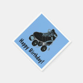 Serviette En Papier Roller Skate Joyeux Anniversaire (Coin)