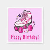 Serviette En Papier Roller Skate Joyeux Anniversaire (Devant)