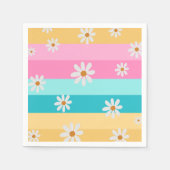 Serviette En Papier Roller skate Retro Rainbow fête d'anniversaire (Devant)