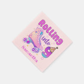 Serviette En Papier Rolling In 9| Roller Skater Anniversaire Célébrati (Coin)