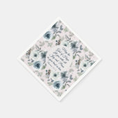 Serviette En Papier Romains 15:13 Dieu de l'Espoir, Floral (Coin)