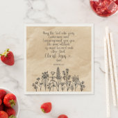 Serviette En Papier Romains 15:5 Bible Verse Papier serviettes (En situation)