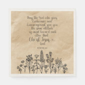 Serviette En Papier Romains 15:5 Bible Verse Papier serviettes (Devant)