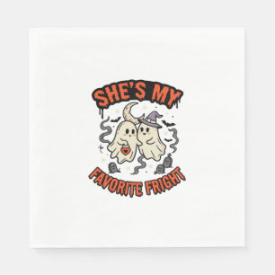 Serviette En Papier Romance humour fantôme Halloween
