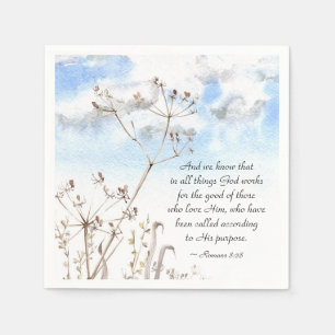 Serviette En Papier Romans 8:28 All things God works for the good