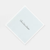 Serviette En Papier Romantic Blue Life is but a dream (Coin)