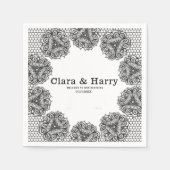 Serviette En Papier Romantic calligraphy flourish modern ELEGANT (Devant)