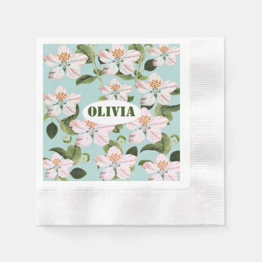 Serviette En Papier Romantic cherry blossom (Devant)