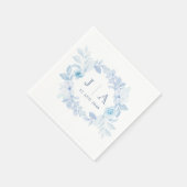 Serviette En Papier Romantic Chic Classic Floral Mariage Napkin (Coin)