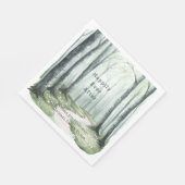 Serviette En Papier Romantic Enchanted Forest Wedding (Coin)