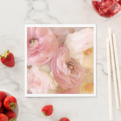 Serviette En Papier Romantic Ranunculus (En situation)