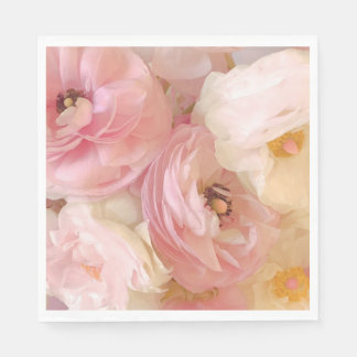 Serviette En Papier Romantic Ranunculus