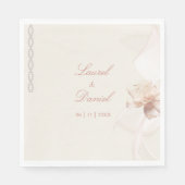 Serviette En Papier Romantic Rose (Devant)