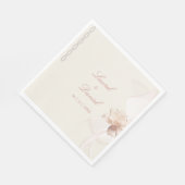 Serviette En Papier Romantic Rose (Coin)